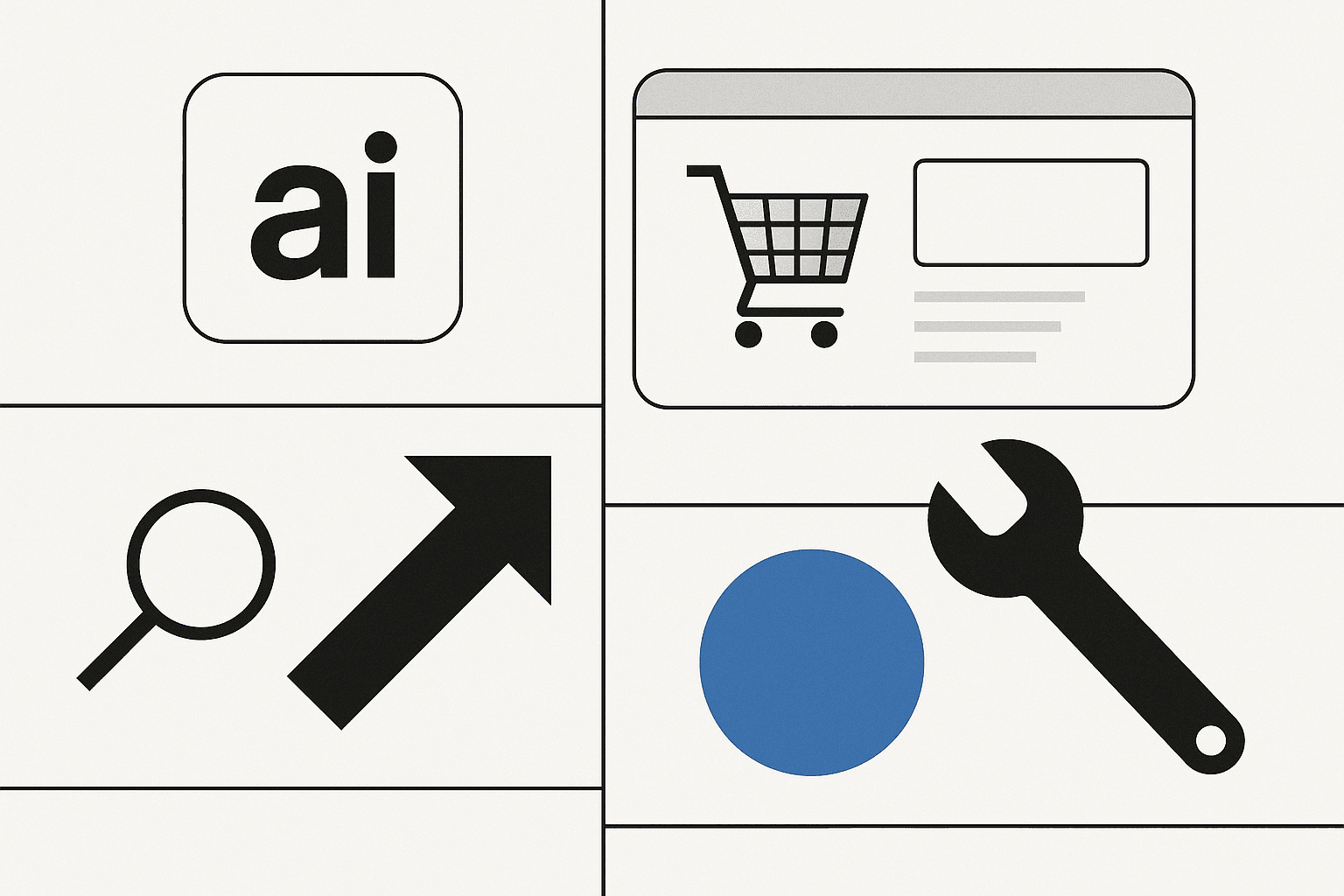 AI Ecommerce SEO Drives Growth for Online Stores with Smart  - ai ecommerce seo illustration