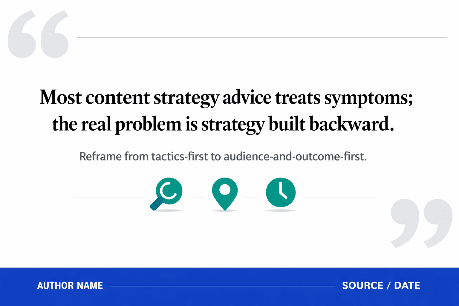 Why Most Content Strategy Advice Is Backward - Mygomseo