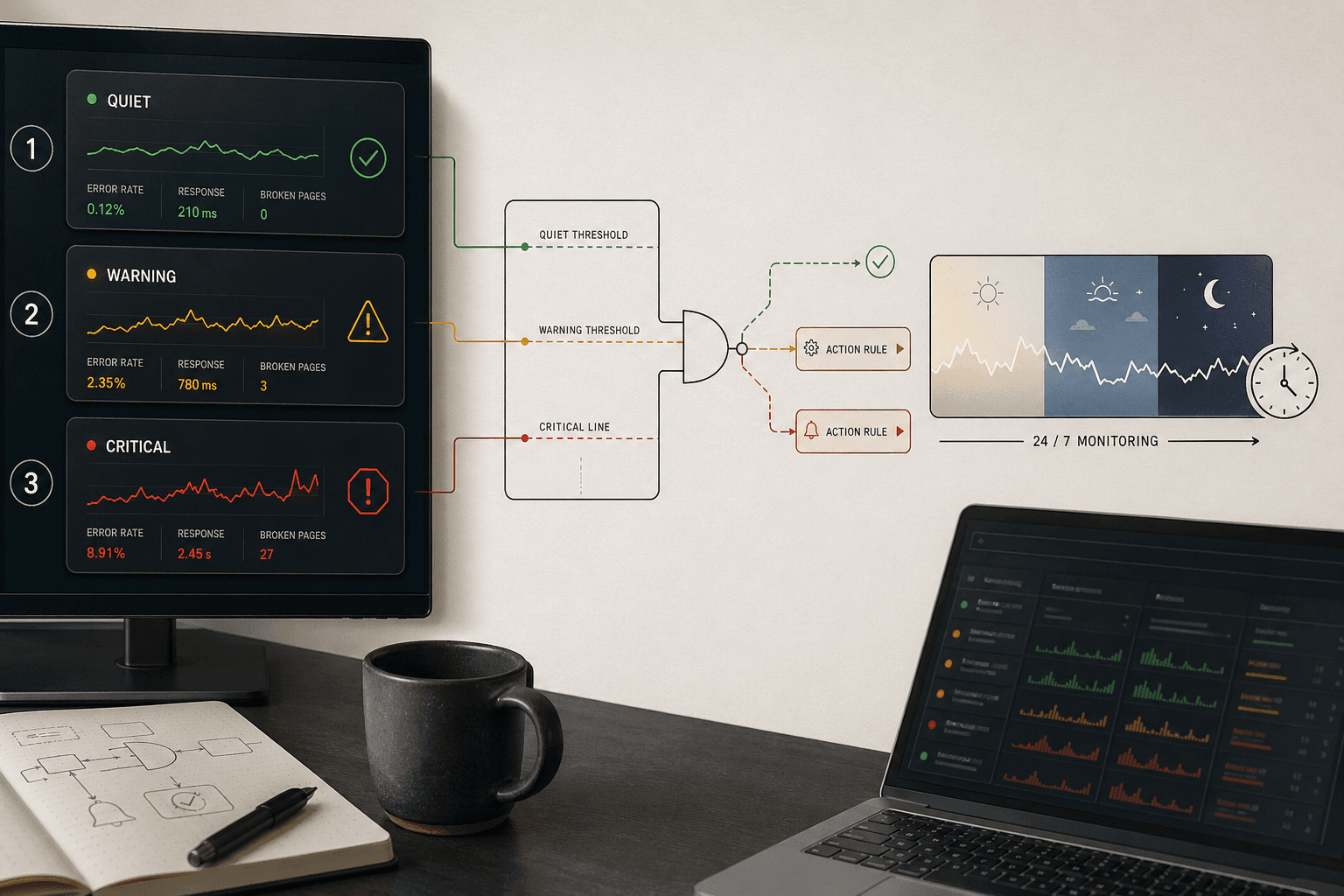 Part 3 Add SEO Alerts Rules and 24/7 Monitoring Logic - Mygomseo