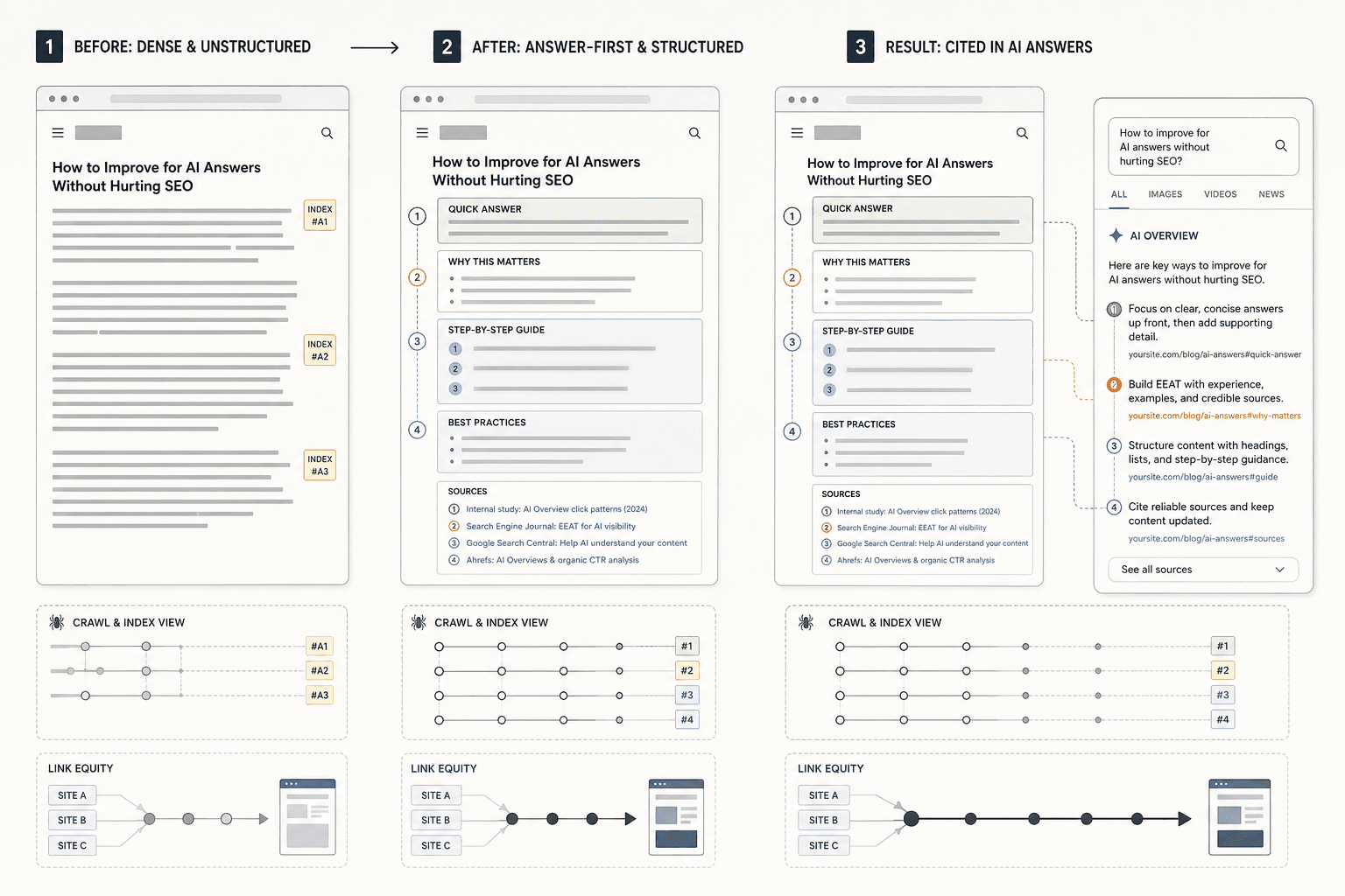 Whats New in AI Answers SEO Content Strategy - Mygomseo
