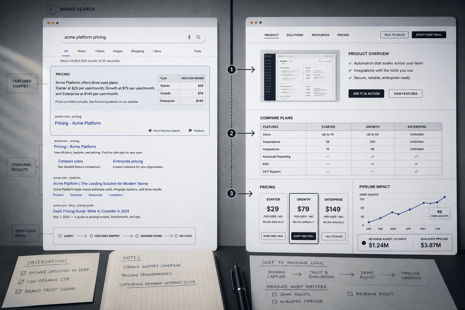 Featured snippets results and search without clicks prevention - Mygomseo