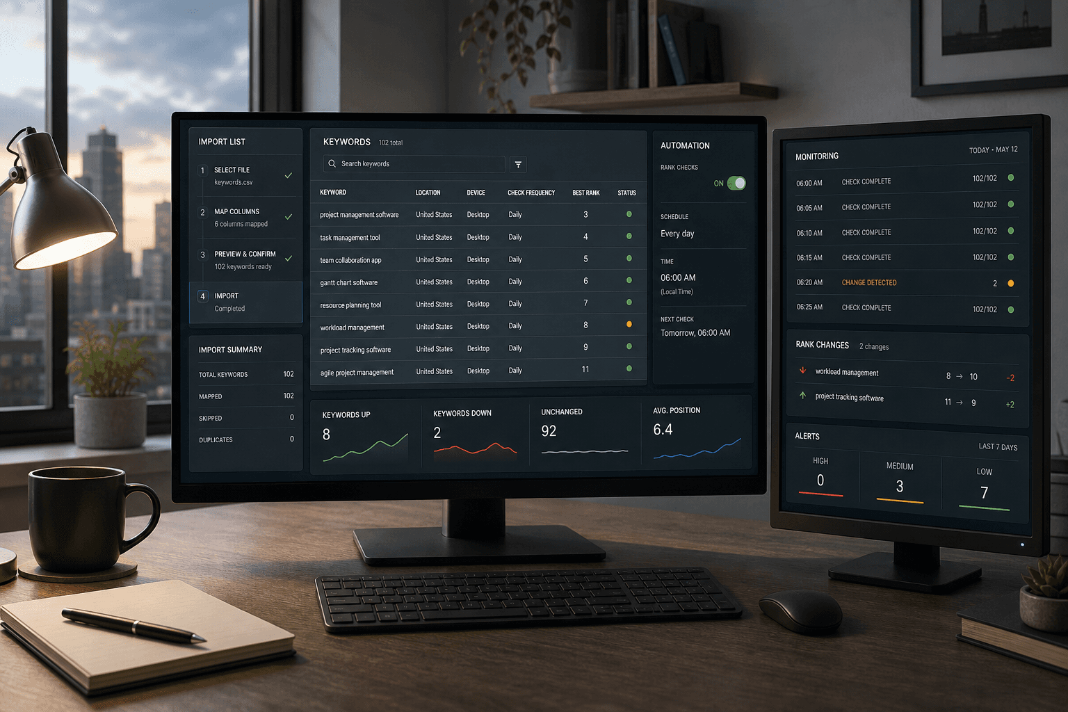 Step 2 Set Up Rank Tracking Automation - Mygomseo